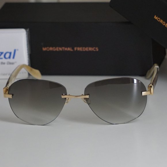 Morgenthal Frederics Sunglasses Buffalo Horn $1415 main image 13